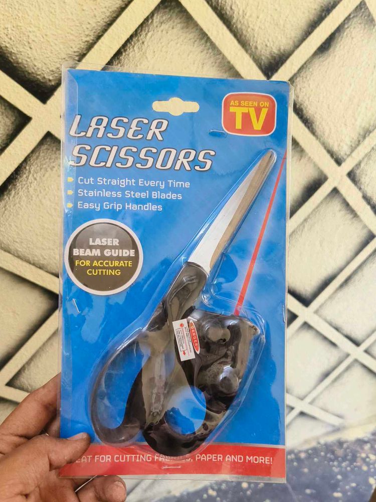 Laser Scissors For Accurate Cutting New Pack ✂️✂️✂