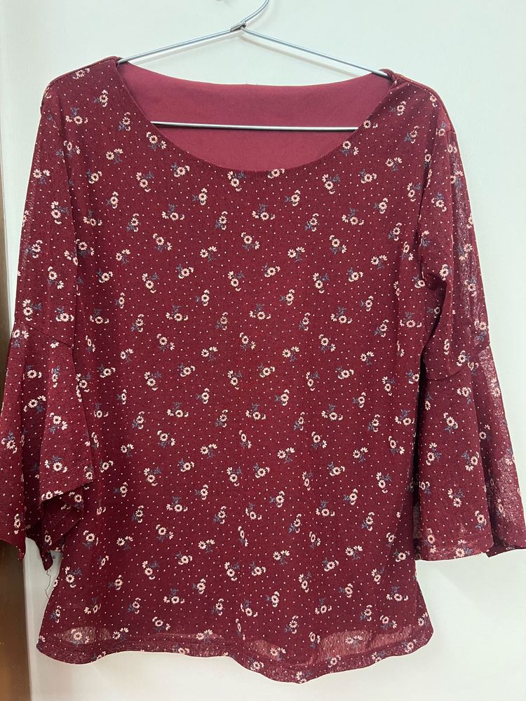 Maroon Top
