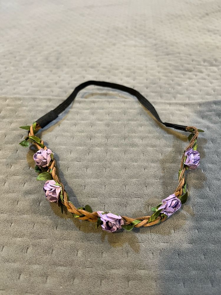 Purple Flower Tiara