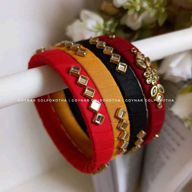 Kundan Work Bangles ❤️