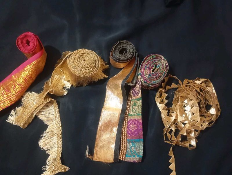 Assorted Craft laces and beads