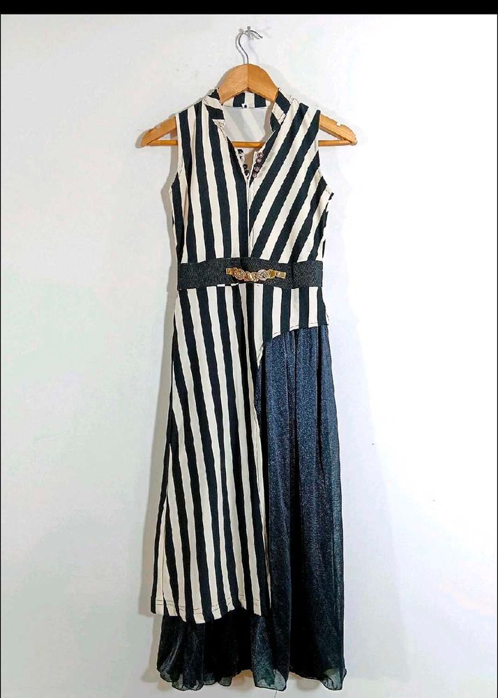 Black And White Gown