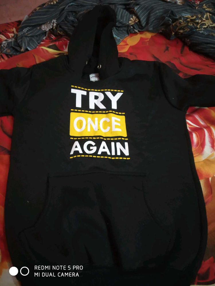 Cool Black Graphic Hoodie