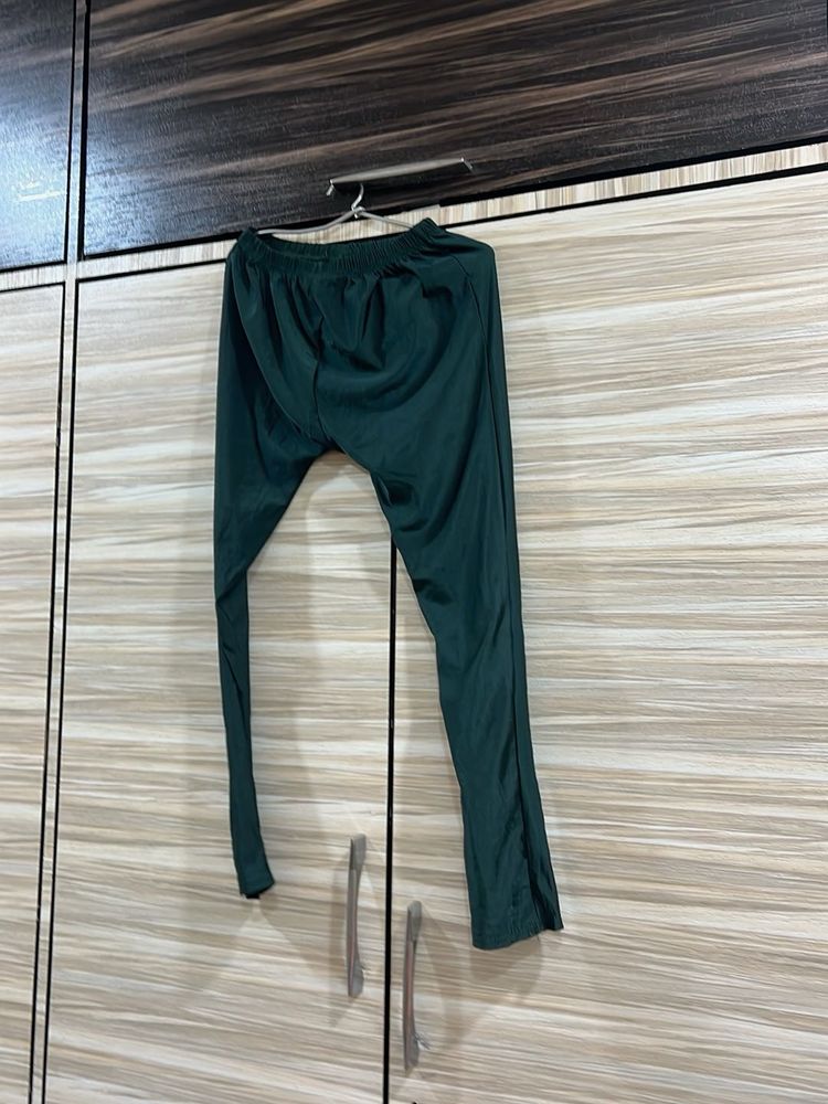Green Velvet Leggings