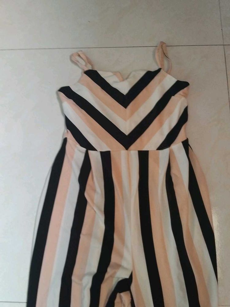 Striped Jumpsuit