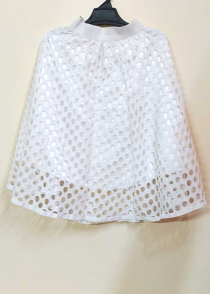 SHEIN Classy White Skirt