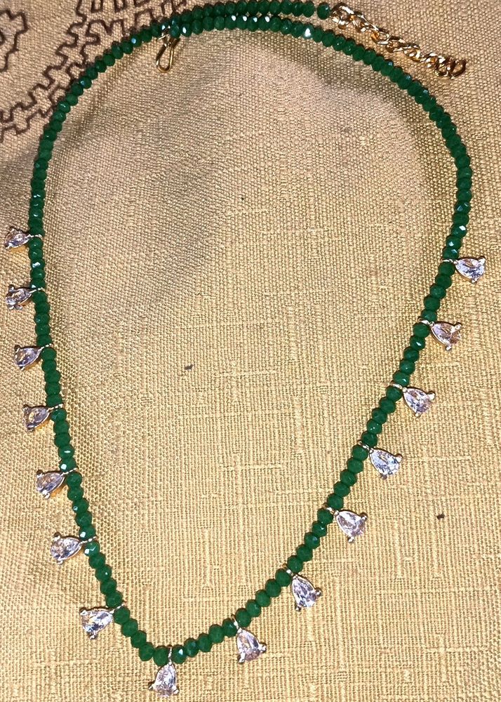 Making After Order  Green Beeds Mala N Braslet C