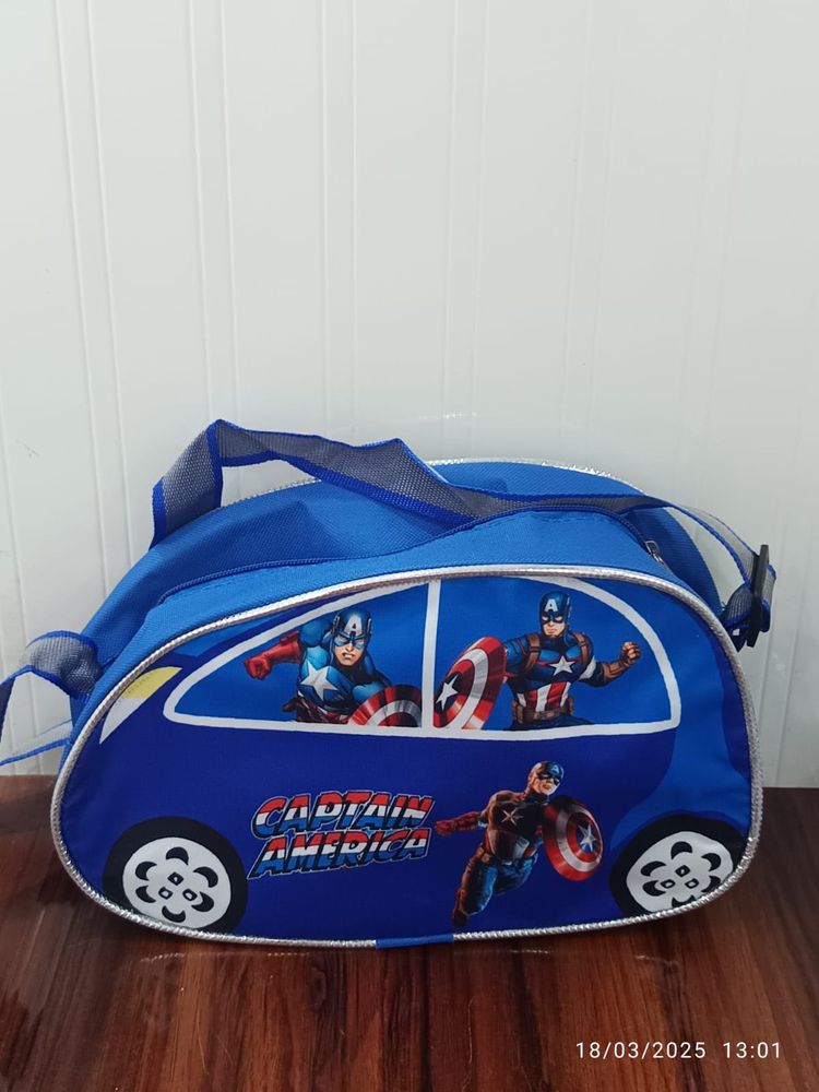 New captain america Car shape sling bag for kids
