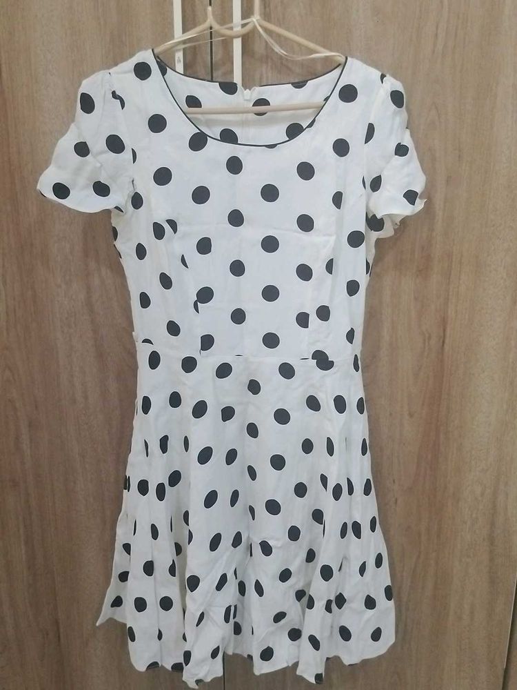 Polka Dot A-Line Dress