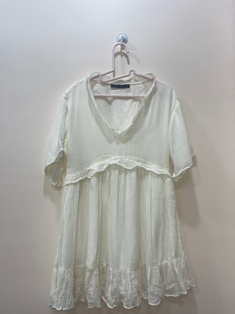 Zara White Dress