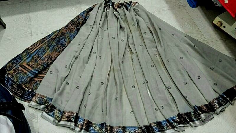 Ajrakh Print Saree