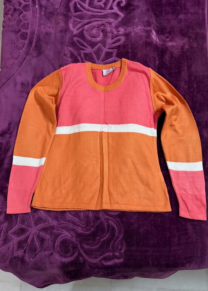 Colorful Striped Knit Cardigan