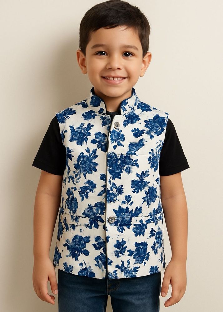 Floral Print Waistcoat