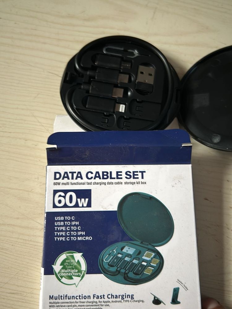 60w Multi Functional Fast Charging Data Cable