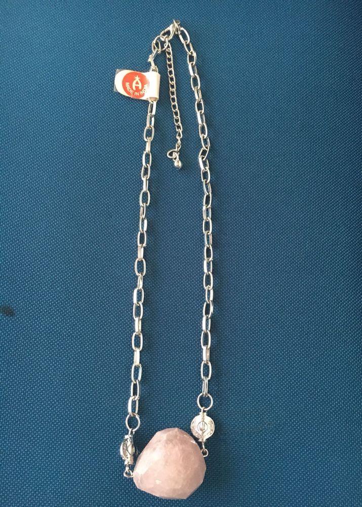 Rose Quartz Chain Necklace