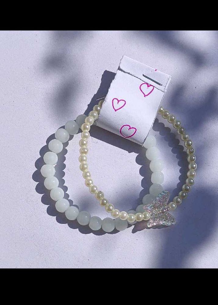 White Stack Bracelet