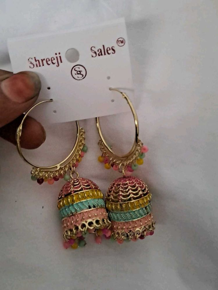 MUlti COLOR JHUMKA
