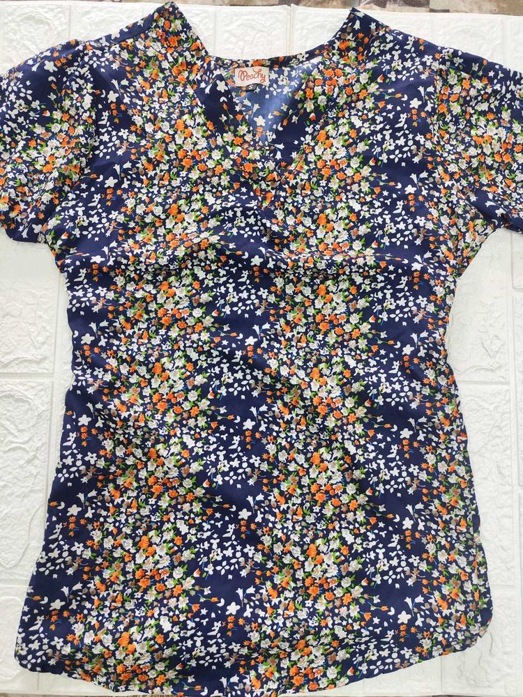 Floral Kurti Style Top