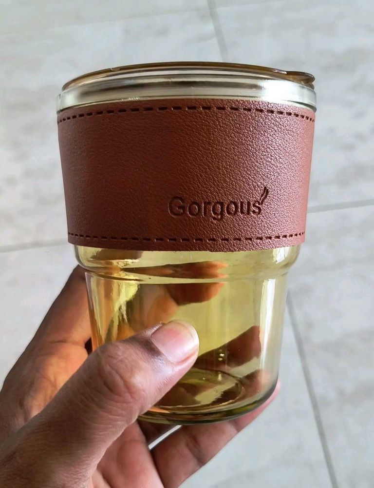 Combo 3 Premium Glass Tumbler - Brown, White, Blac