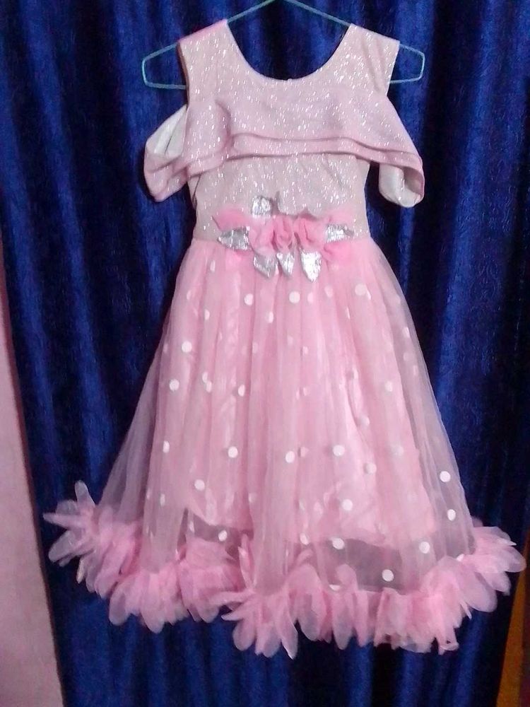 Pink Polka Dot Dress