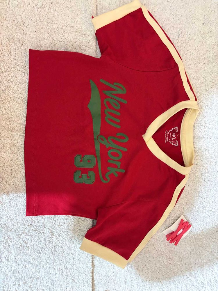 Red Crop Top
