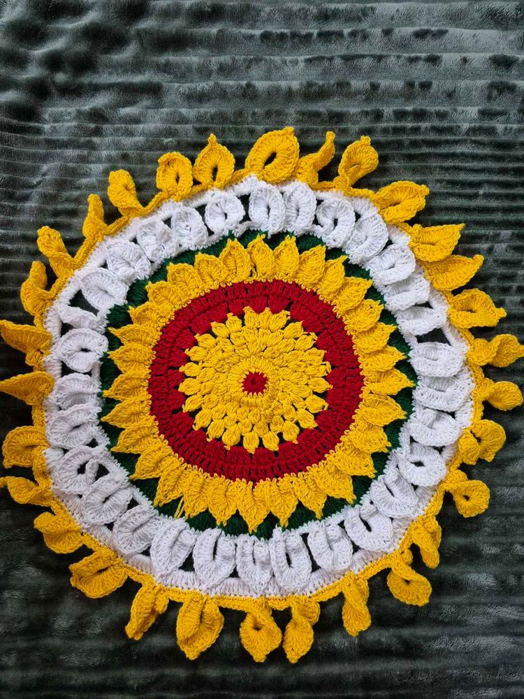 Crochet Sunflower Doily