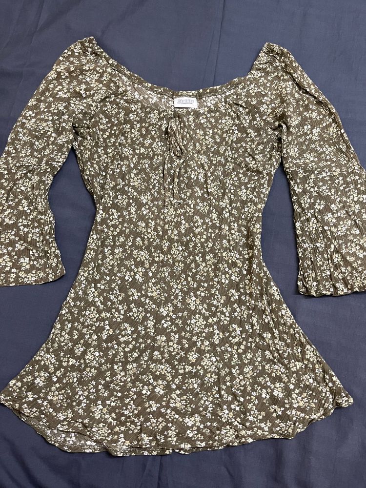 Floral Print Mini Dress