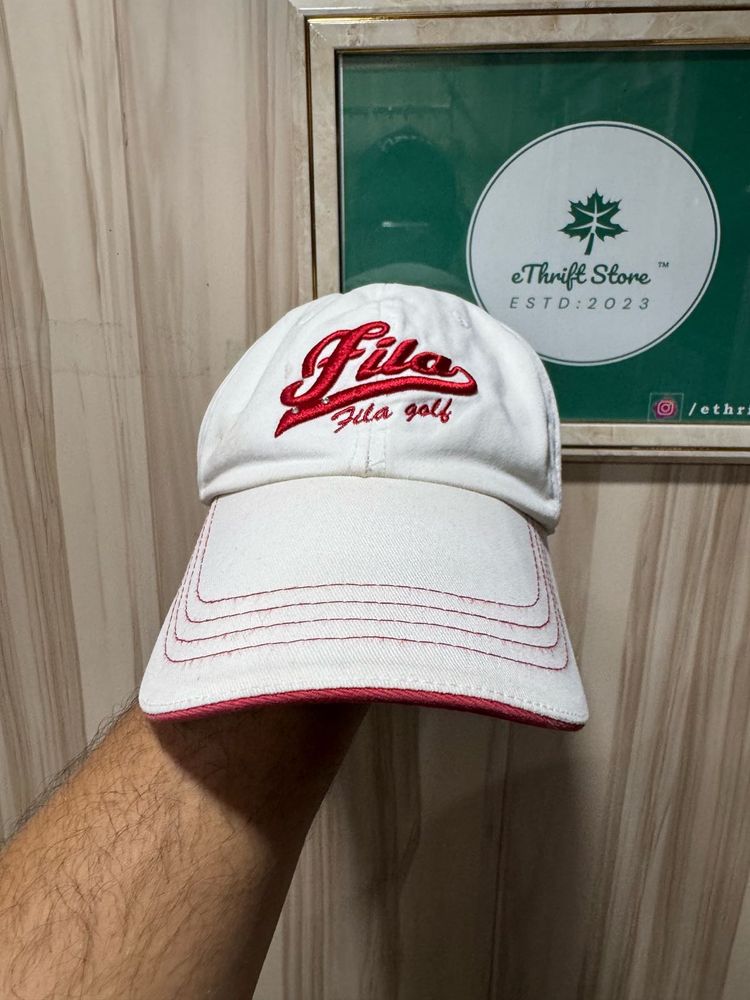 Fila Golf Unisex White Baseball Cap