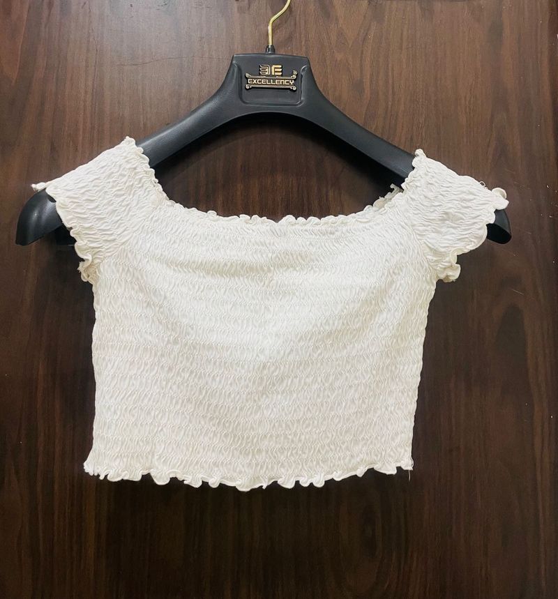 Cute White Crop Top
