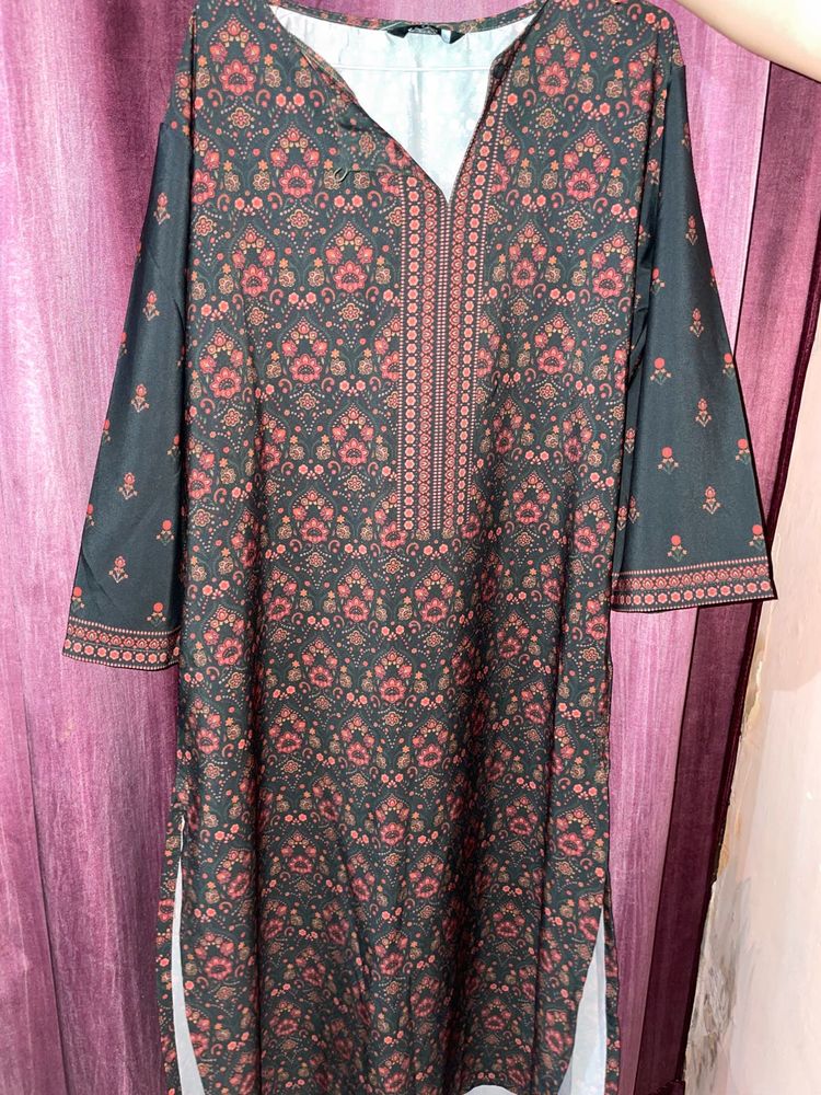 Floral Print Kurta