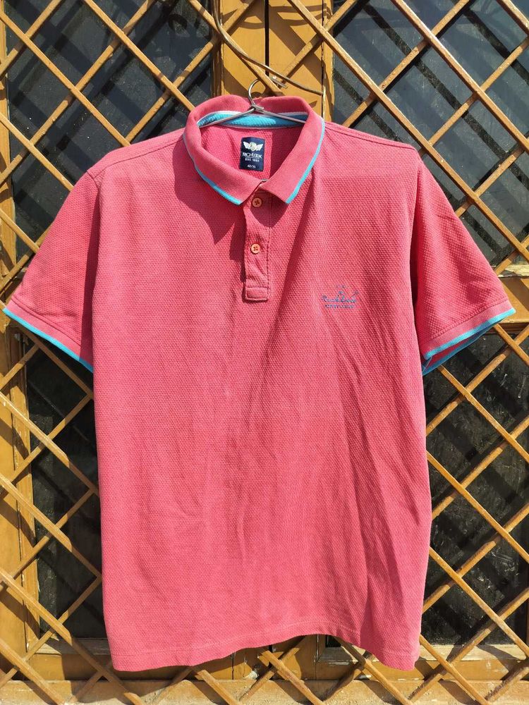 RICHLOOK COLAR TSHIRT PINK