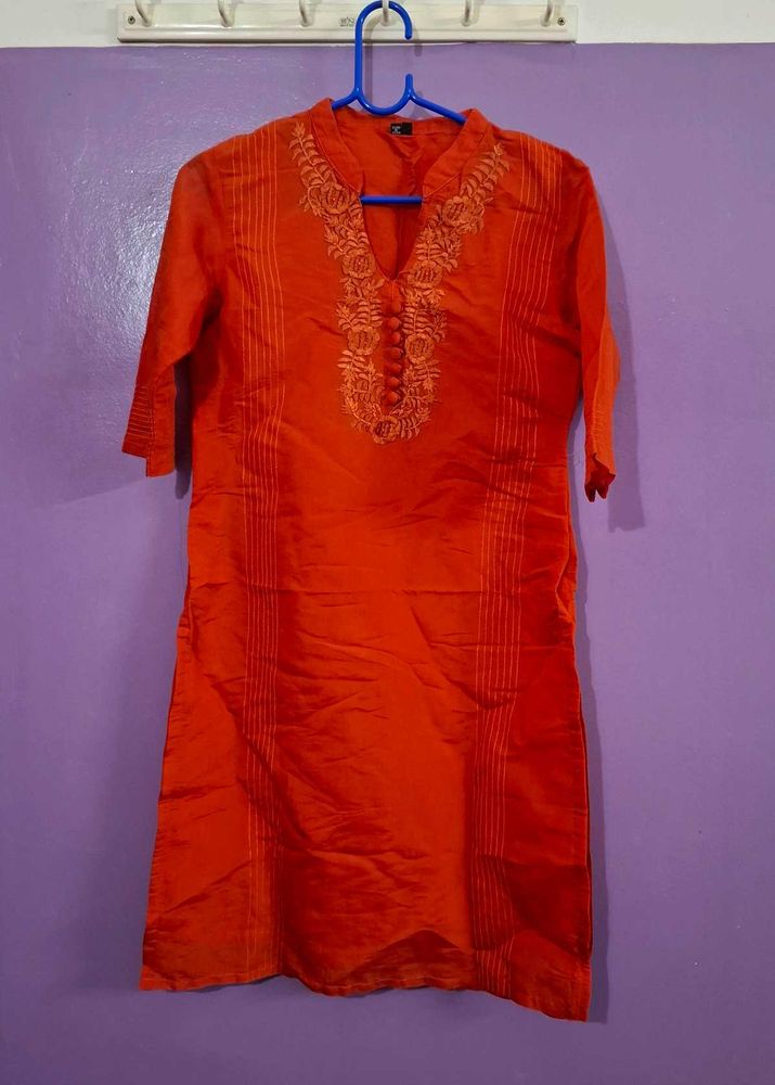 Orange Kurti