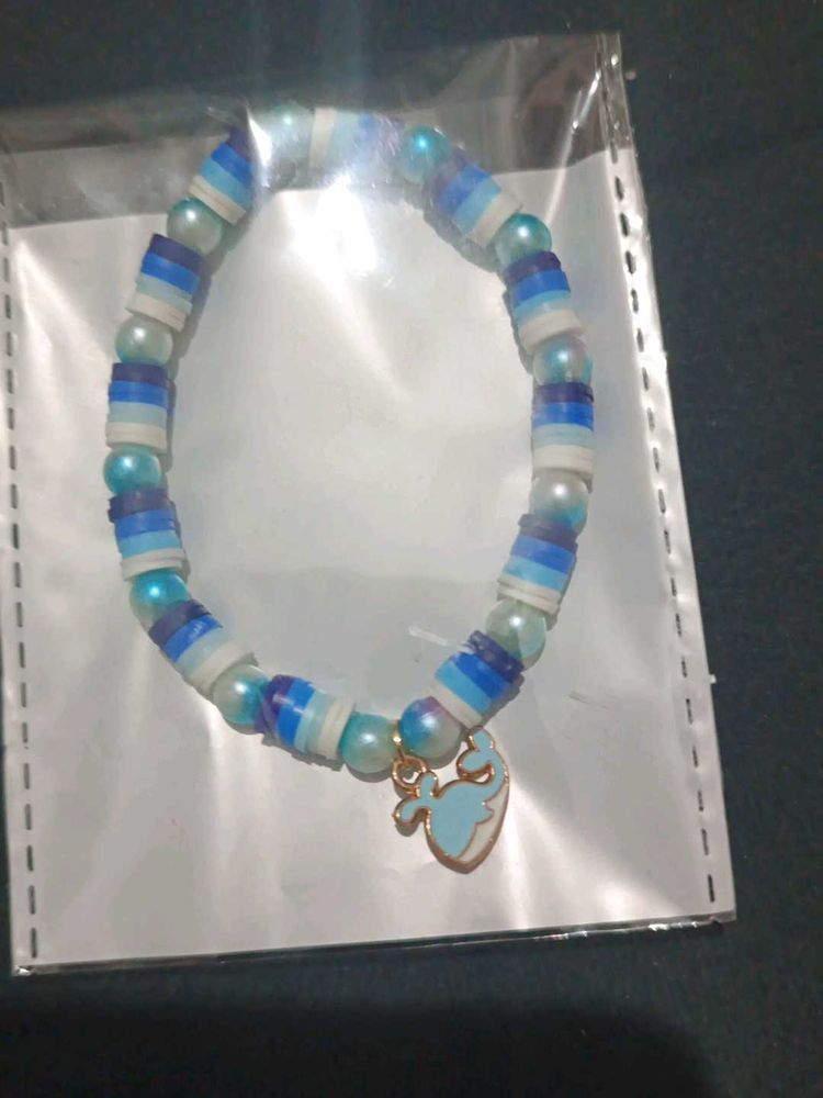 Blue Whale Beaded Bracelet