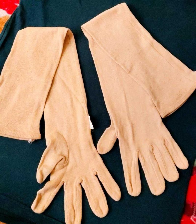 Vintage Nude Gloves