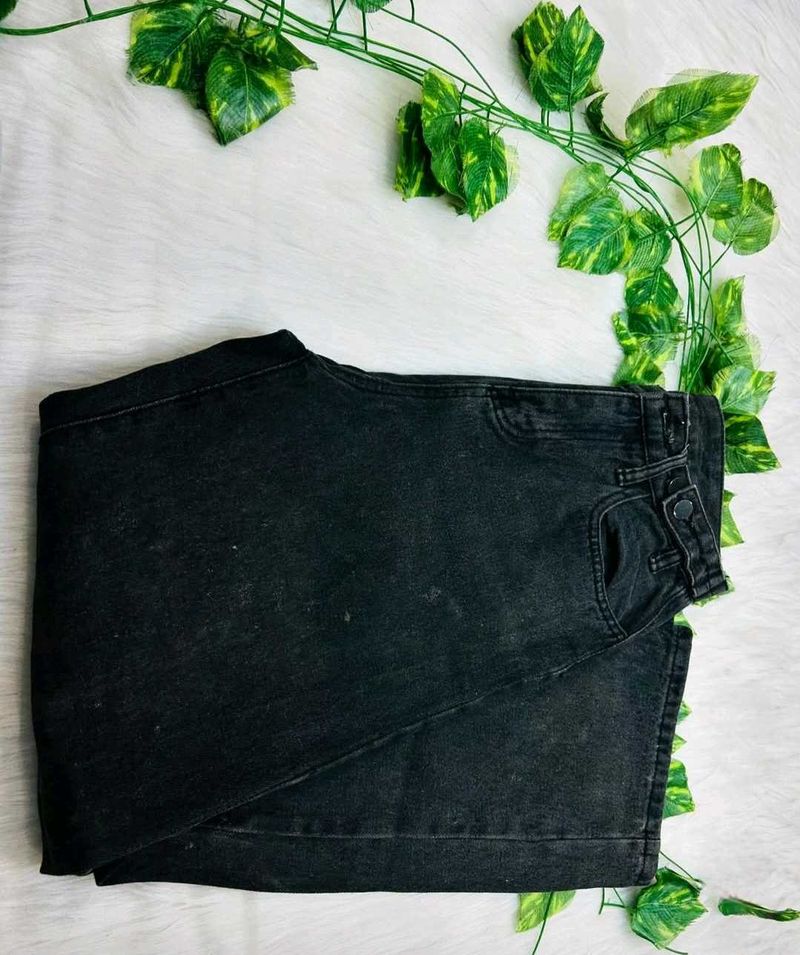 Black Wash Denim Jeans