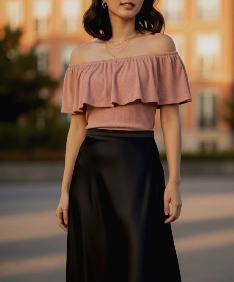 Off-Shoulder Ruffle Top