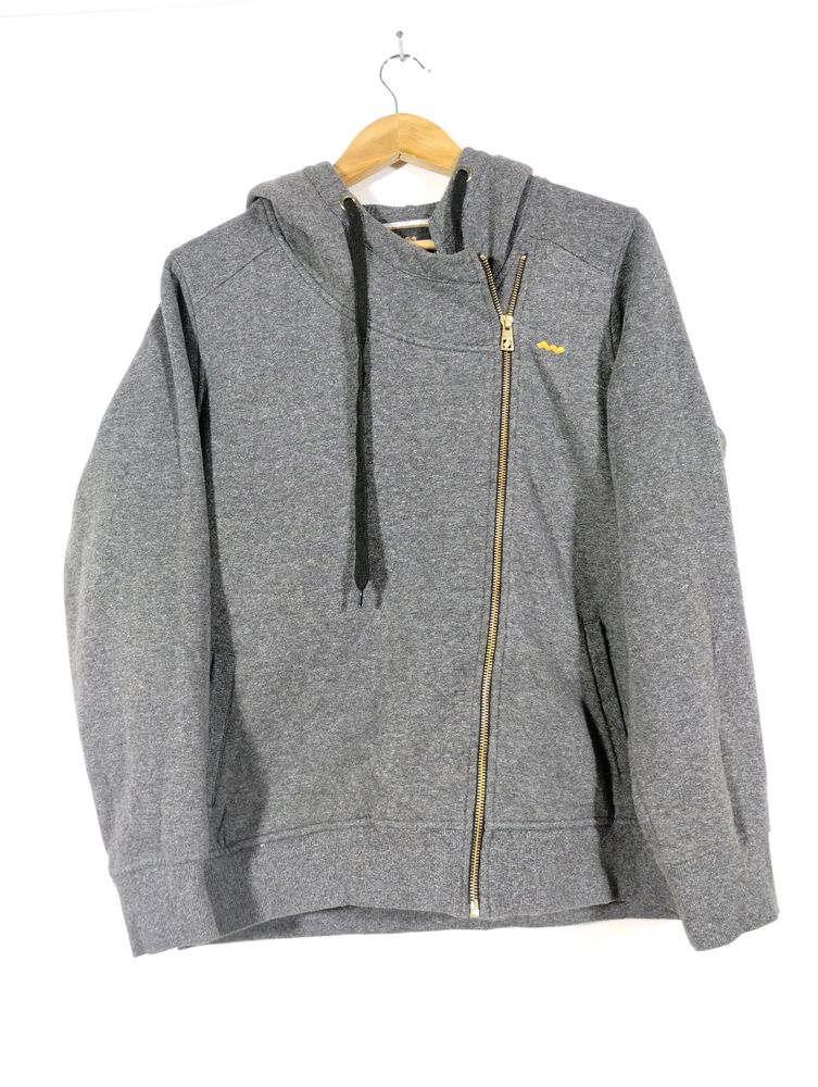 Spunk Greyish Black Athletic Sweatshirt (Men)