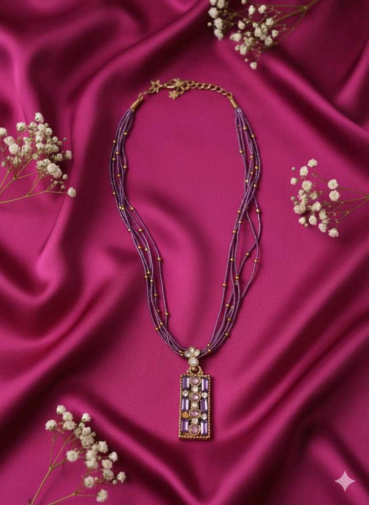 Elegant Purple Necklace
