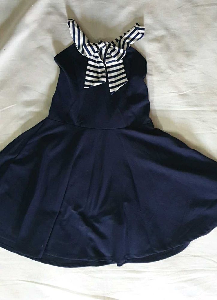 Girls Trendy Dress Navy Blue Colour