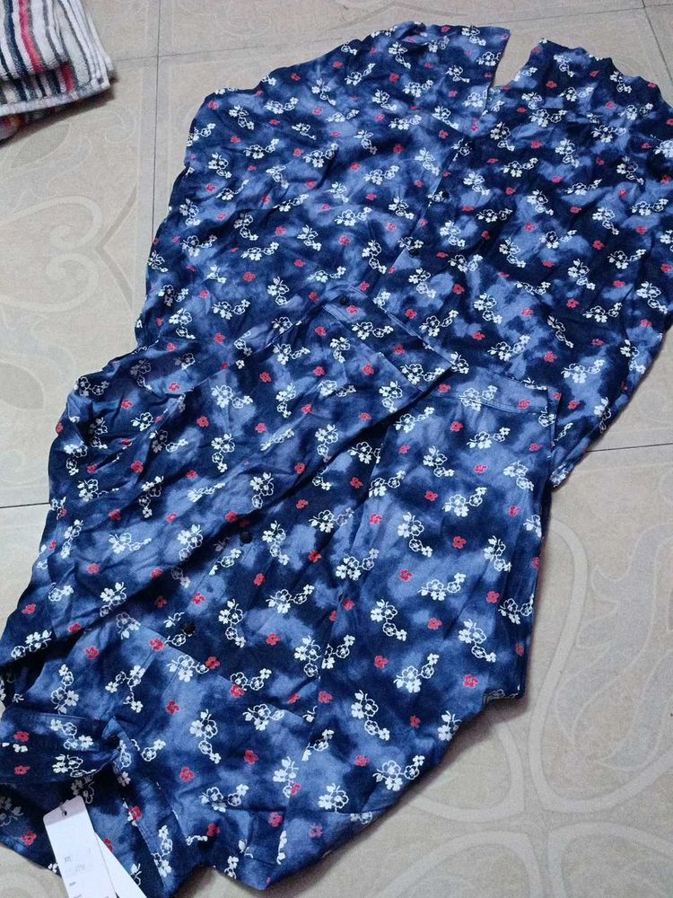 Floral Print Kurta