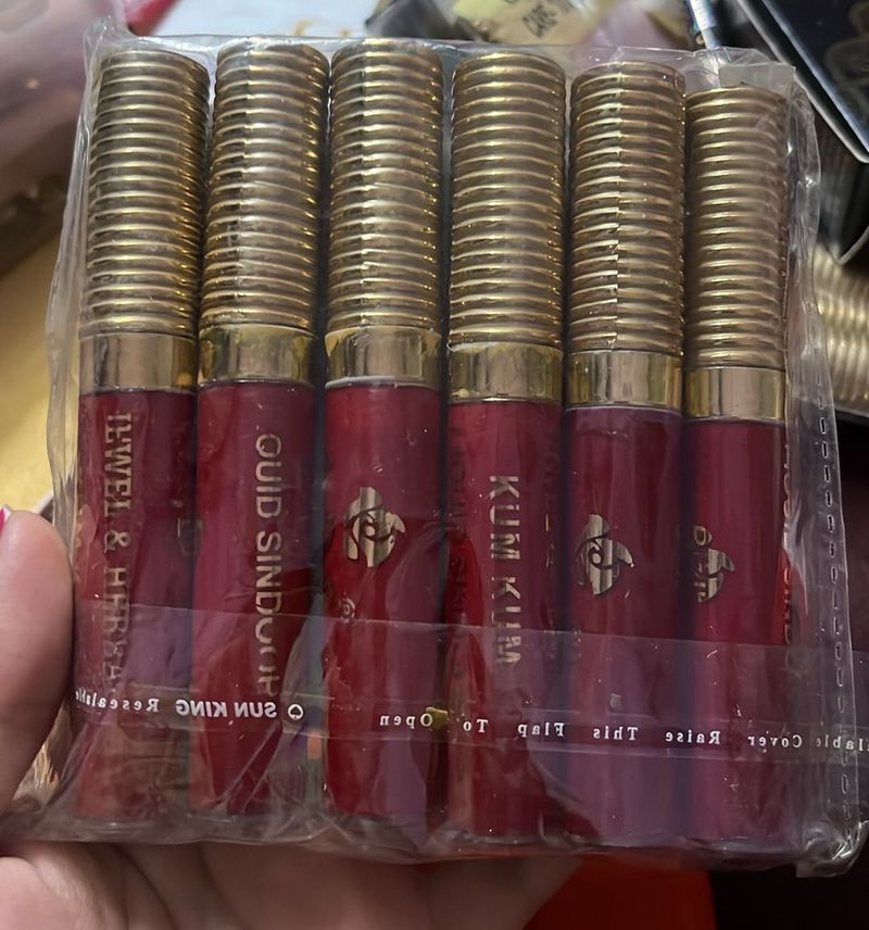 Red Sindoor And Eyeliner Kajal