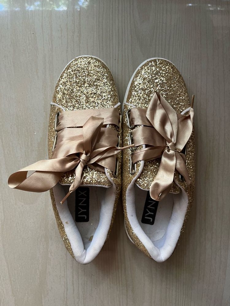 Gold Sneakers