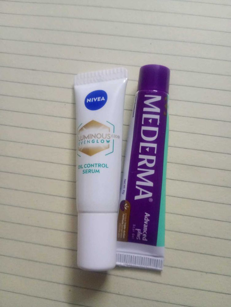 Nivea Serum &amp; Mederma Scar Gel