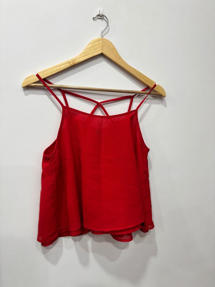 Red Crop Top