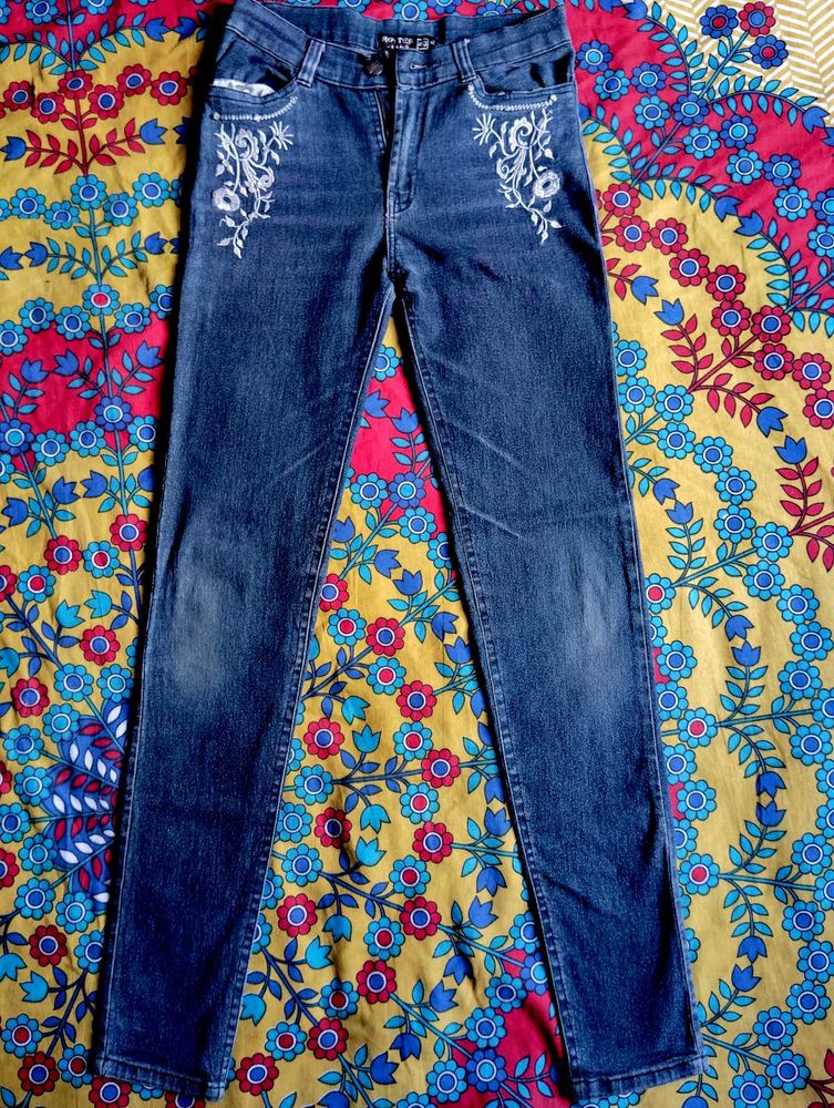 Embroidered Jeans