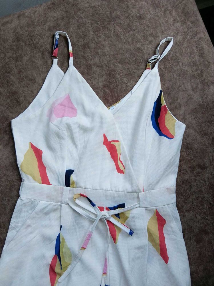 White Patterned Jumpsuit💗