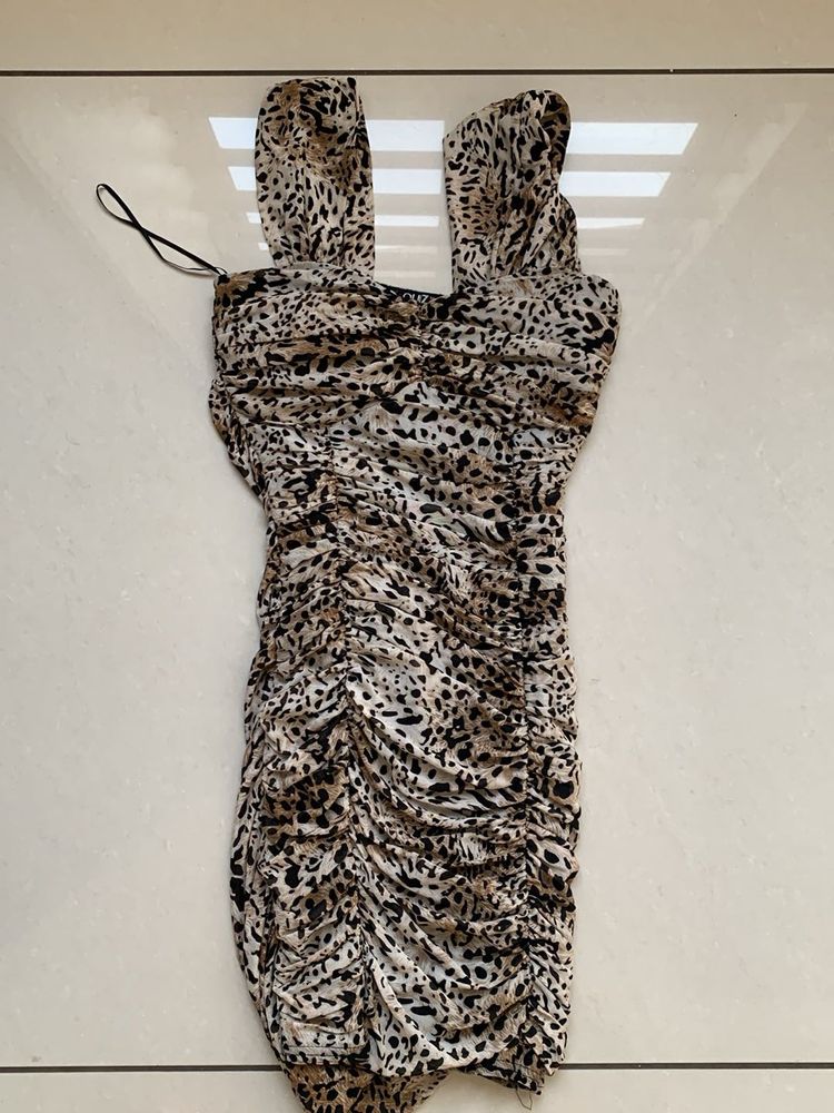 Animal Print Mini Dress