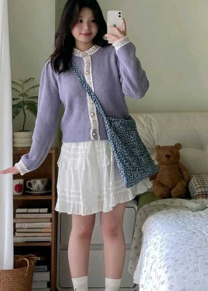 Pinteresty Lavender Cardigan 👾