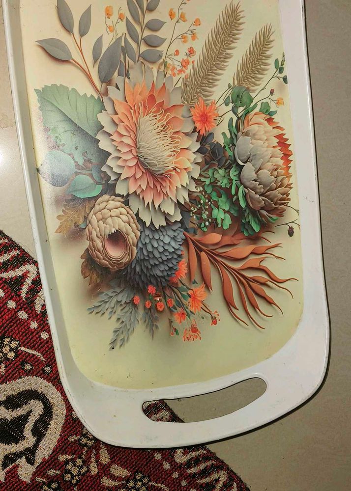 Floral Serving Tray