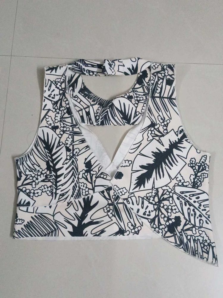 Floral Print Halter Top